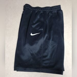 Nike men's large athletic shorts-black/white logo